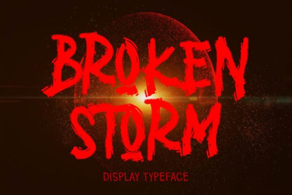 Broken Storm: A Versatile Display Font for Creative Campaigns