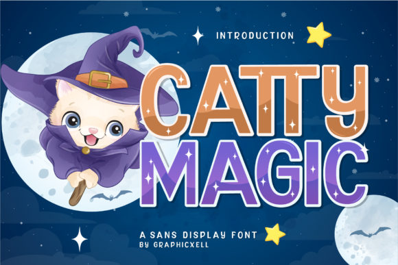 Catty Magic: A Friendly Display Font for Your Brand