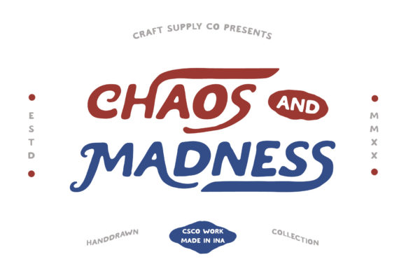Chaos and Madness: Elevate Your Campaigns with a Bold Display Font
