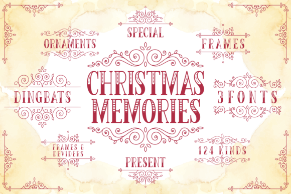 Christmas Memories: A Festive Display Font for Creative Campaigns