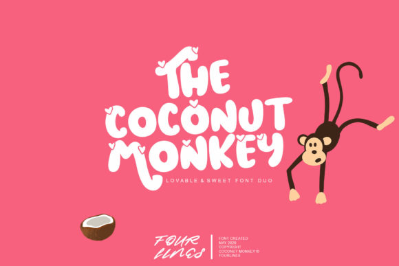 Coconut Monkey: A Sweet and Bold Display Font for Creative Projects