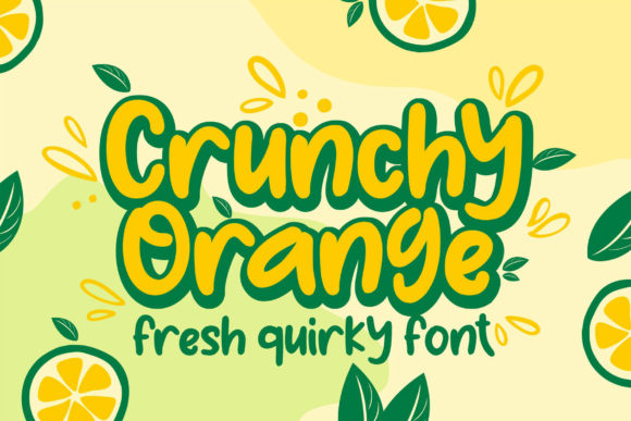Crunchy Orange: A Standout Display Font for Creative Projects