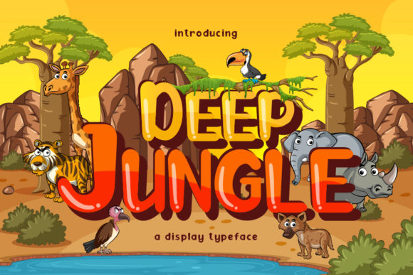 Deep Jungle: A Fun and Casual Display Font for Editorial Design