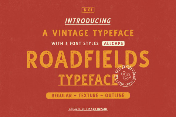 Discover Roadfields: A Bold and Neat Display Font