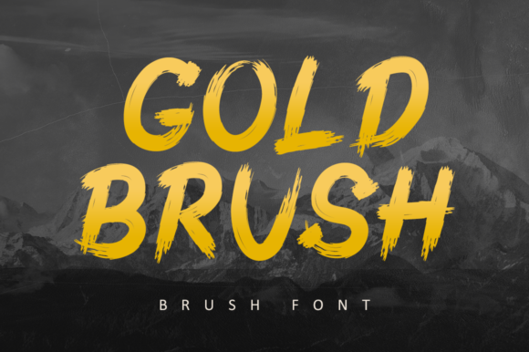 Discover the Bold Elegance of Gold Brush Font