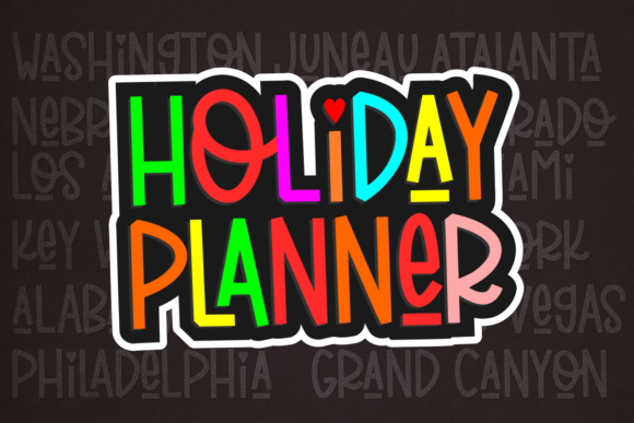 Elevate Your Brand with Holiday Planner Font