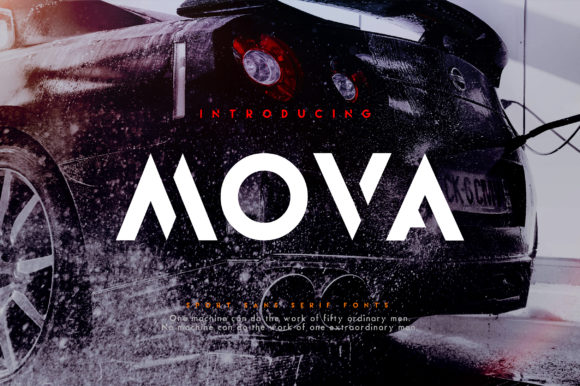 Elevate Your Campaigns with Mova, the Unique Display Font