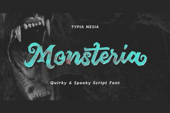 Enhance Your Brand with Monsteria: A Quirky and Spooky Display Font