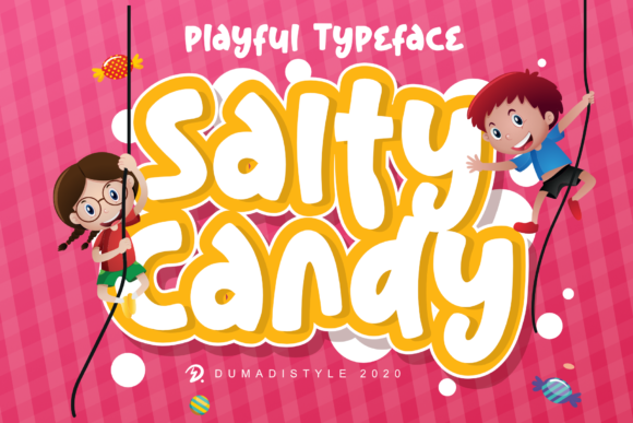 Enhance Your Brand with Salty Candy: A Cheerful Children's Font