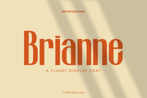 Enhance Your Campaigns with Brianne: A Bold and Classic Display Font