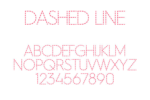 Enhance Your Web Design with Dashed Line Font