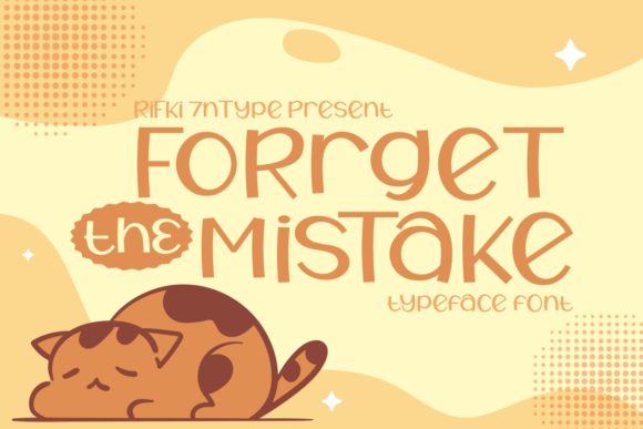 Forget the Mistake: A Fresh Display Font for Your Brand