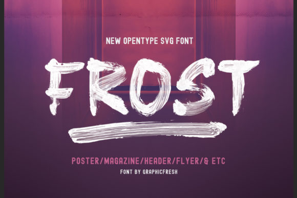 Frost: A Chunky Lettered Display Font for Creative Web Design