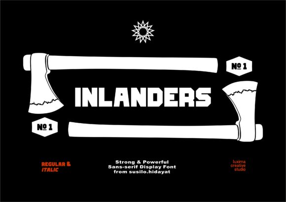 Inlanders: A Bold Display Font for Creative Web Design