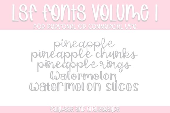 LSF Volume 1: Your Perfect Font for Craft and Design