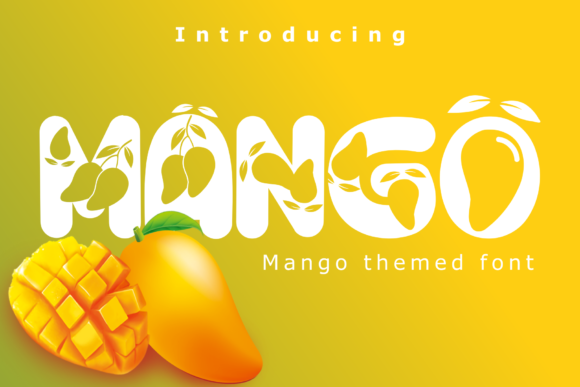 Mango: A Bold and Colorful Display Font for Editorial Design