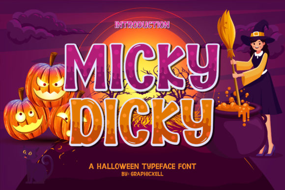 Micky Dicky: A Bold and Spooky Display Font for Creative Projects