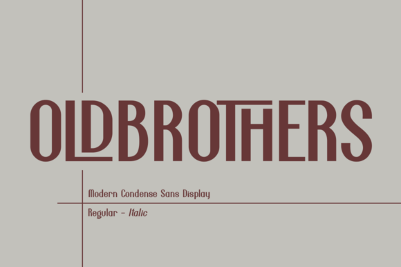 Old Brothers: A Bold Display Font for Creative Branding