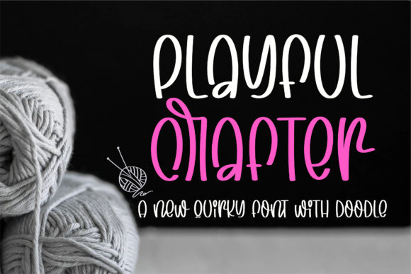 Playful Crafter: A Joyful Display Font for Creative Designs
