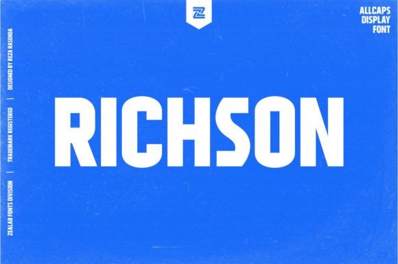 Richson: A Bold and Elegant Display Font for Editorial Design