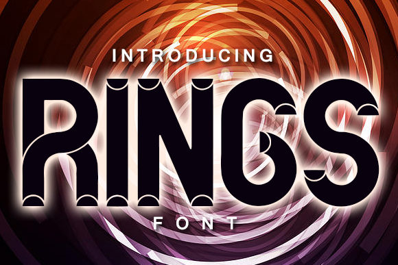 Rings: A Bold and Unique Display Font for Crafters