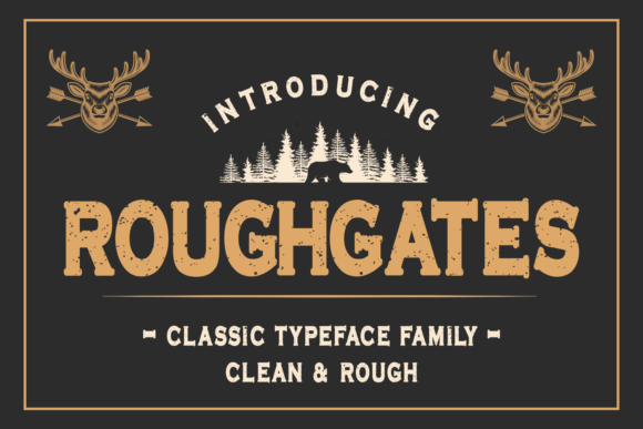 Roughgates: A Bold Font for Standout Branding
