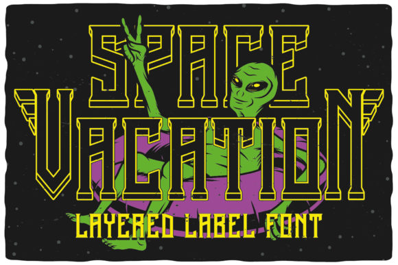 Space Vacation: A Bold and Dramatic Display Font