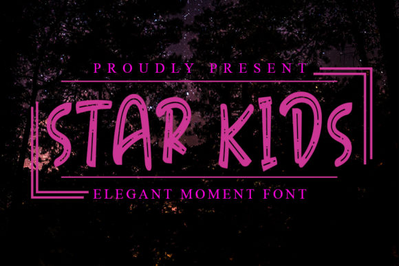 Star Kids: A Joyful and Quirky Display Font for Creative Designs